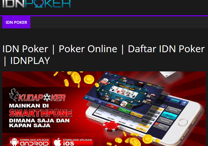 Poker Online Terbaik Dari Agen IDNPOKER Indonesia